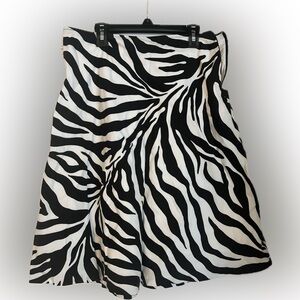 Zebra Print Skirt